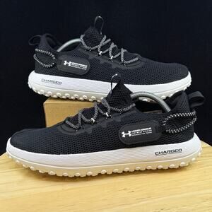 Under Armour Fat Tire Venture Black White Travel Shoes 3027562-002 Men Size 11